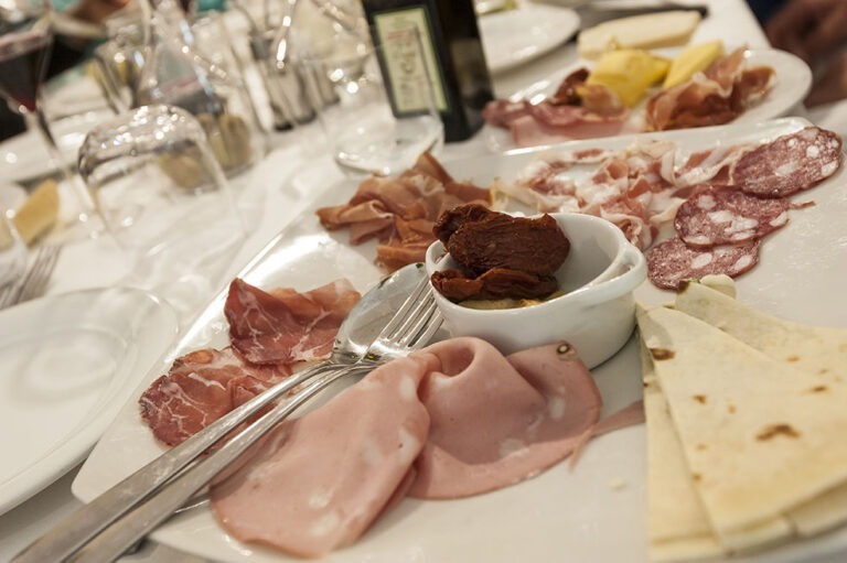 Kulinarisches Angebot während der Reise