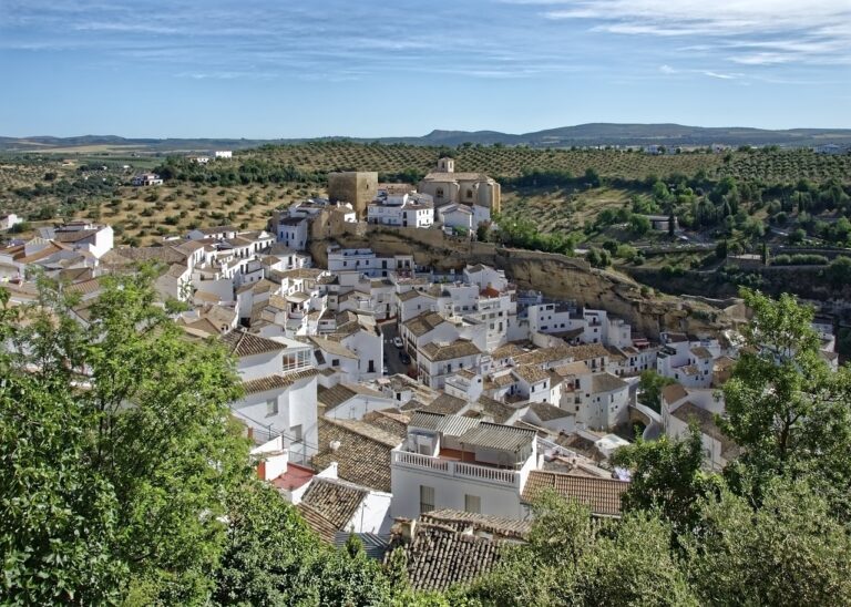 Dorf Setenil De Las Bodegas in Andalusien