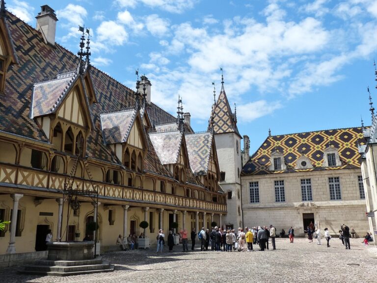 Hôtel-Dieu Museum, ein kulturelles Denkmahl in Beaune, Frankreich