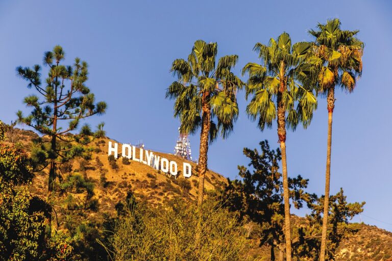 Anblick auf das Hollywood Schild