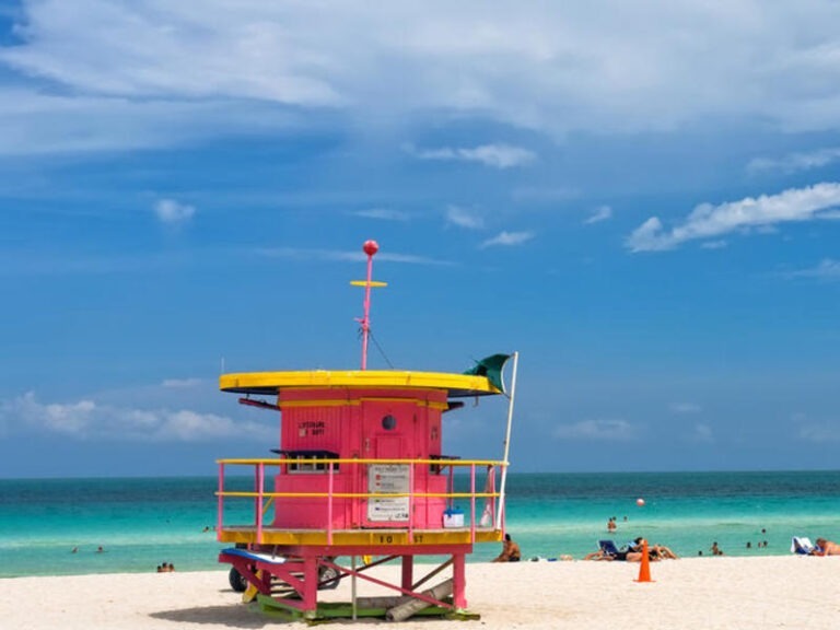 Rettungsschwimmerhäuschen in Miami Beach